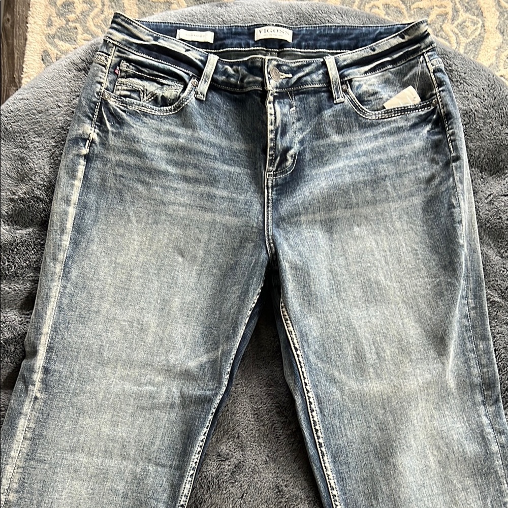 NWT Vigoss Jeans Straight Leg Women's Blue Jeans